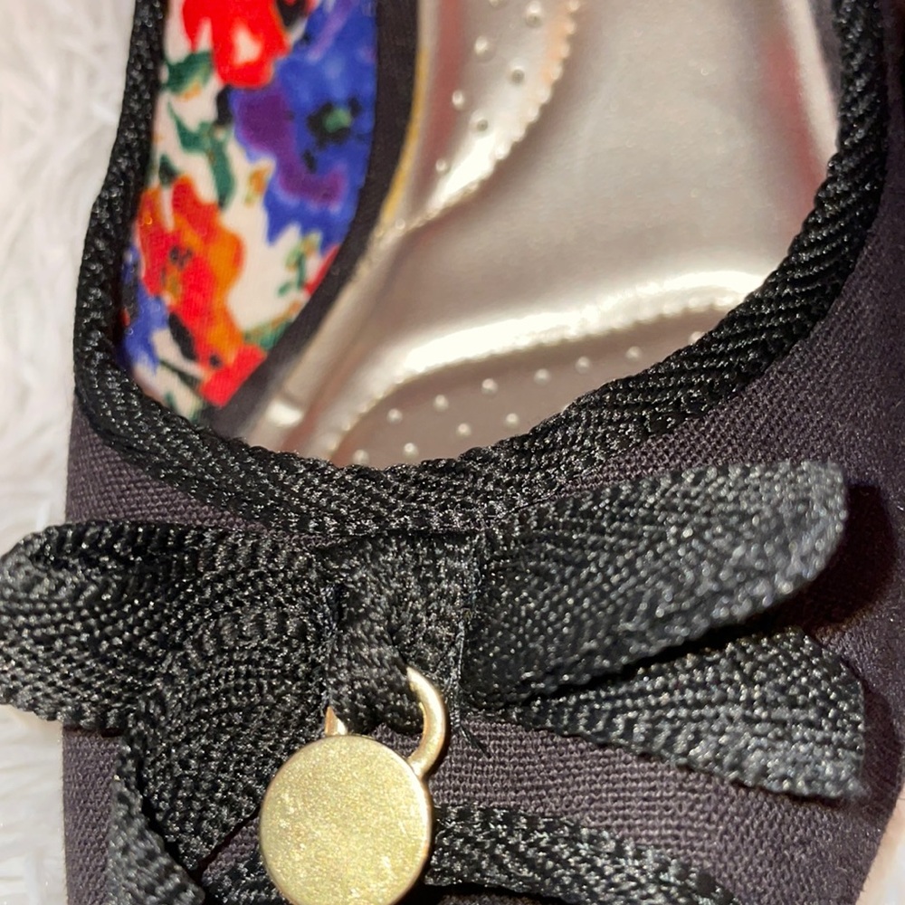 Black peep toe wedges - Picture 6 of 6